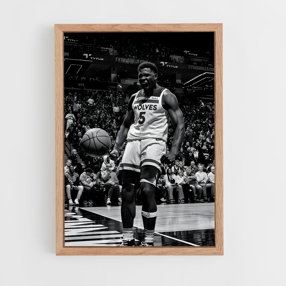 Poster Anthony edwards – affiche Basketball (vue 4)